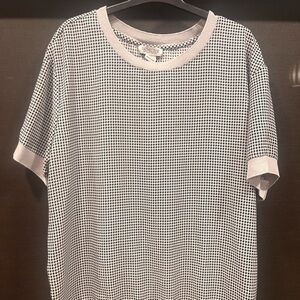 Rachel Zoe Monochrome Checkered Tee